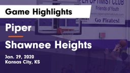 Piper  vs Shawnee Heights  Game Highlights - Jan. 29, 2020