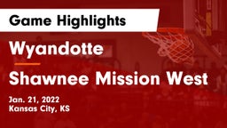 Wyandotte  vs Shawnee Mission West Game Highlights - Jan. 21, 2022