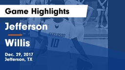 Jefferson  vs Willis  Game Highlights - Dec. 29, 2017