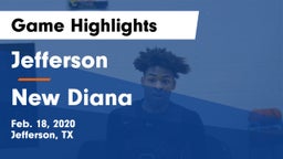 Jefferson  vs New Diana  Game Highlights - Feb. 18, 2020