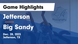 Jefferson  vs Big Sandy  Game Highlights - Dec. 28, 2023