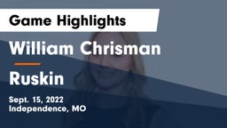 William Chrisman  vs Ruskin  Game Highlights - Sept. 15, 2022