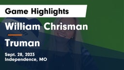 William Chrisman  vs Truman  Game Highlights - Sept. 28, 2023