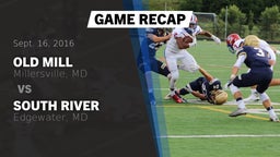 Recap: Old Mill  vs. South River  2016