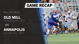 Recap: Old Mill  vs. Annapolis  2016