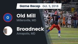 Recap: Old Mill  vs. Broadneck  2018