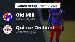 Recap: Old Mill  vs. Quince Orchard 2021