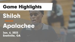 Shiloh  vs Apalachee  Game Highlights - Jan. 6, 2023