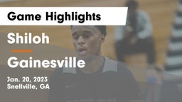 Shiloh  vs Gainesville  Game Highlights - Jan. 20, 2023