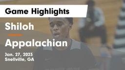 Shiloh  vs Appalachian  Game Highlights - Jan. 27, 2023