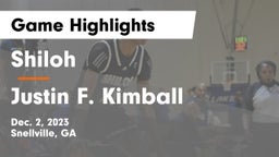 Shiloh  vs Justin F. Kimball  Game Highlights - Dec. 2, 2023