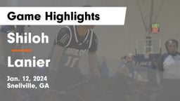 Shiloh  vs Lanier  Game Highlights - Jan. 12, 2024
