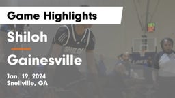 Shiloh  vs Gainesville  Game Highlights - Jan. 19, 2024
