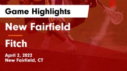 New Fairfield  vs Fitch  Game Highlights - April 2, 2022