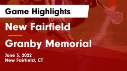 New Fairfield  vs Granby Memorial  Game Highlights - June 3, 2022