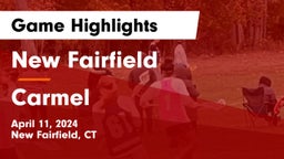 New Fairfield  vs Carmel  Game Highlights - April 11, 2024