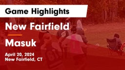 New Fairfield  vs Masuk  Game Highlights - April 20, 2024