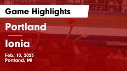 Portland  vs Ionia  Game Highlights - Feb. 10, 2023