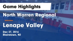 North Warren Regional  vs Lenape Valley Game Highlights - Dec 27, 2016