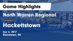 North Warren Regional  vs Hackettstown  Game Highlights - Jan 6, 2017
