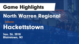 North Warren Regional  vs Hackettstown  Game Highlights - Jan. 26, 2018