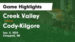 Creek Valley  vs Cody-Kilgore  Game Highlights - Jan. 5, 2024