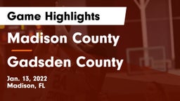 Madison County  vs Gadsden County  Game Highlights - Jan. 13, 2022