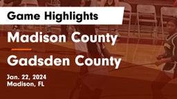 Madison County  vs Gadsden County  Game Highlights - Jan. 22, 2024