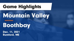Mountain Valley  vs Boothbay Game Highlights - Dec. 11, 2021