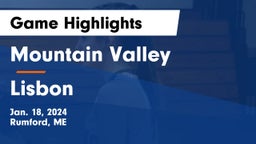 Mountain Valley  vs Lisbon Game Highlights - Jan. 18, 2024