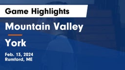 Mountain Valley  vs York  Game Highlights - Feb. 13, 2024