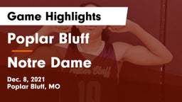 Poplar Bluff  vs Notre Dame  Game Highlights - Dec. 8, 2021