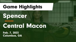 Spencer  vs Central Macon Game Highlights - Feb. 7, 2023
