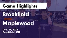 Brookfield  vs Maplewood Game Highlights - Dec. 27, 2022