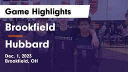 Brookfield  vs Hubbard  Game Highlights - Dec. 1, 2023
