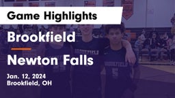 Brookfield  vs Newton Falls  Game Highlights - Jan. 12, 2024