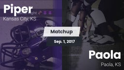 Matchup: Piper vs. Paola  2017
