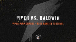 Piper football highlights Piper vs. Baldwin