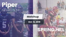 Matchup: Piper vs. SPRING HILL  2018