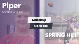 Matchup: Piper vs. SPRING HILL  2019