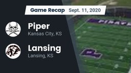 Recap: Piper  vs. Lansing  2020