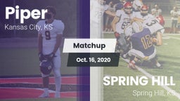 Matchup: Piper vs. SPRING HILL  2020
