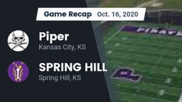 Recap: Piper  vs. SPRING HILL  2020
