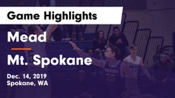 Mead  vs Mt. Spokane Game Highlights - Dec. 14, 2019