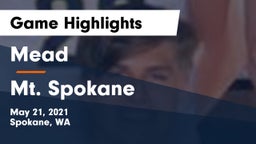 Mead  vs Mt. Spokane Game Highlights - May 21, 2021