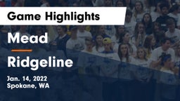 Mead  vs Ridgeline  Game Highlights - Jan. 14, 2022