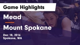 Mead  vs Mount Spokane  Game Highlights - Dec 18, 2016