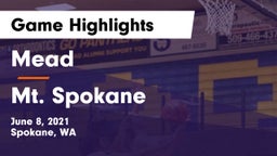 Mead  vs Mt. Spokane Game Highlights - June 8, 2021