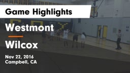 Westmont  vs Wilcox Game Highlights - Nov 22, 2016