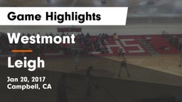 Westmont  vs Leigh  Game Highlights - Jan 20, 2017